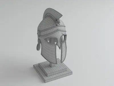 Medieval Helmet 3D model 2
