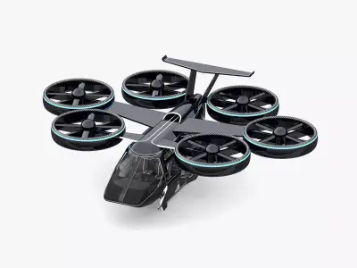 Flying Taxi Bell Nexus 3D model