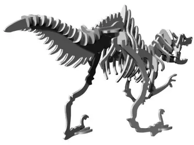 dinosaur puzzle toy Free 3D model