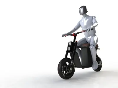 Electric Mini Bike 3D model