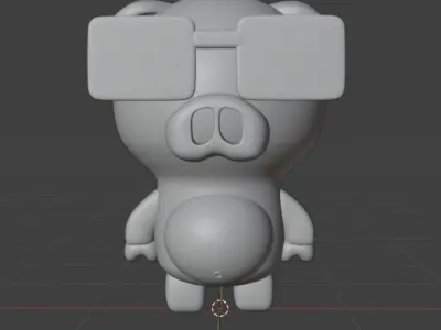 Cute 3D work 3D model