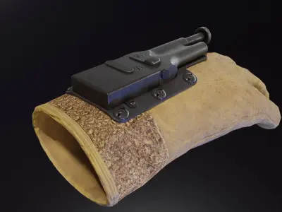 Sedgley OSS Fist Gun Low-poly 3D model