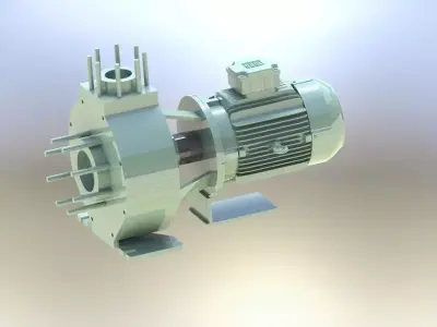 Pump centrifugal Free 3D model