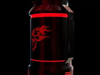 Incendiary Grenade Low-poly 3D model