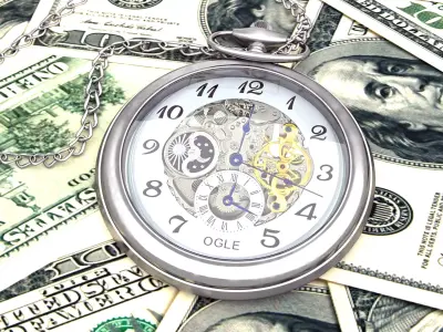  Time is money  Watch and dollars 3D model