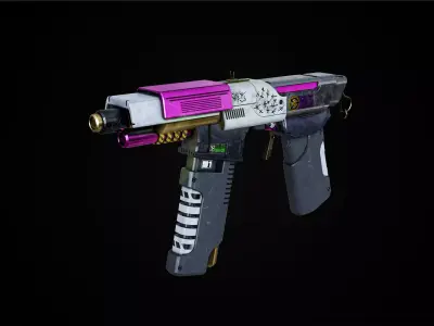 Mashine gun 3D model purchase