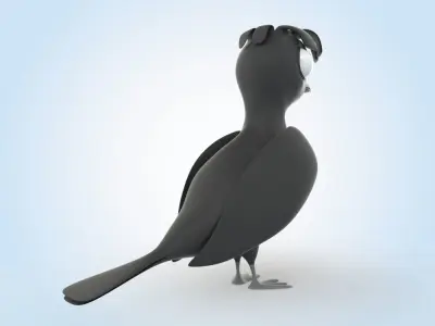 Umbrella Bird 3D model