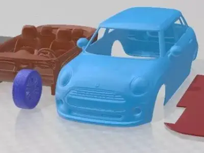 Mini Cooper 5 Door 2015 Printable Car  3D print model
