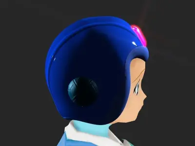 Megaman Model X Basic Helmet 3D model