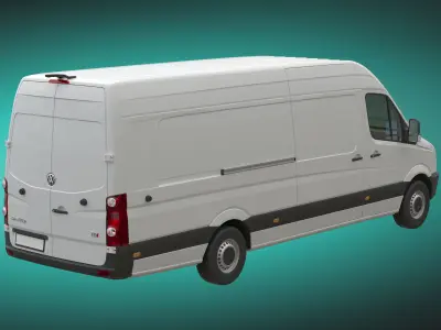 VW Crafter 2011 Panel Van L4H2 3D model
