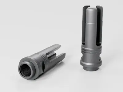 SOCOM 3 Prong Flash Hider Low-poly 3D model purchase