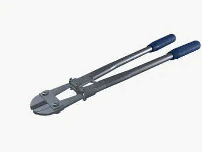 Aluminium Cutter Low-poly 3D model