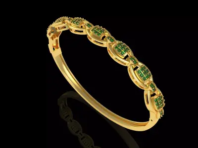Art Deco Bracelet 36 3D print model