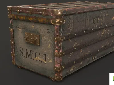 TRUNK- LOUIS VUITTON 3D model