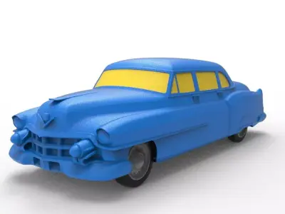 Cadillac 75 sedan 1953 Classic Car 3D print model