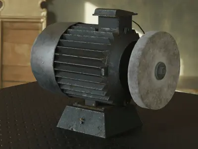 USSR Grinding Motor 4K 3D model