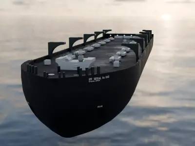 New Oase Industrial Tanker Ship Cargo Vessel 3D model
