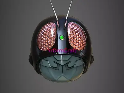 Shin kamen rider helmet  3D print model