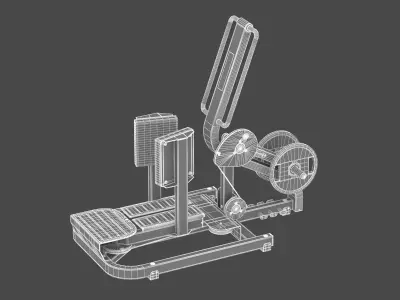 Technogym Plate Loaded Pure Standing Abductor 3D model