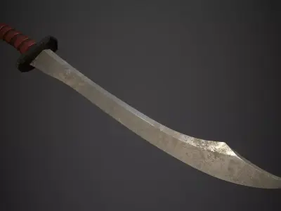 Stylized Sword Game Ready 3D Model 3D model