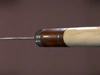 Viking Style Knife Low-poly 3D model