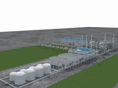 Electrical Substation 3D model get