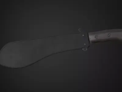 Machete v2 Low-poly 3D model