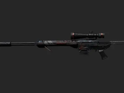 wasteland and oppressor  guns Low-poly 3D model