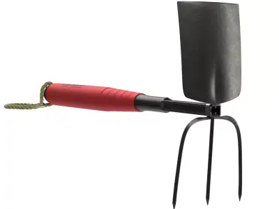 Garden Tool Hand Hoe Cultivator 3D model