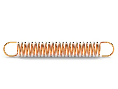 Metal spring 3D model
