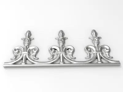 Roof ornement friezes tulip pattern HD model for CNC or Printer 3D print model
