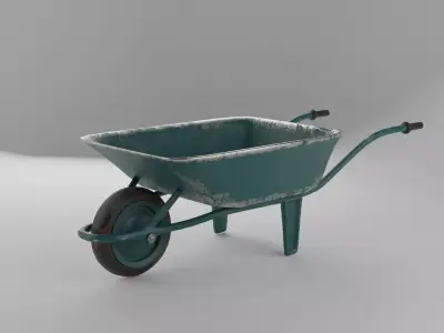 old wheelbarrow 3D model