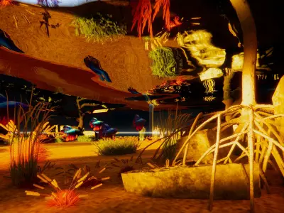 AQUARIUM WITH DESIGNER TABLE 3D model
