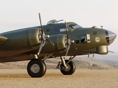 B-17 Flying Fortress 3D model