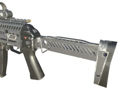 03-vsn reflex gun model 3d game ready model Low-poly 3D model Low-poly 3D model