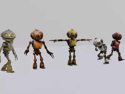 Post-Apocalyptic Robot 3D model