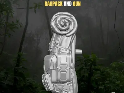 Jungle Kit for action Figures 3D print model