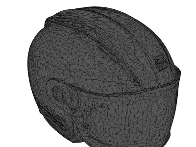 Modern Urban Motorcycle Helmet 3D model