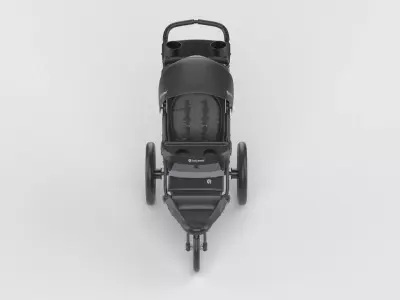 Baby stroller 3D model 3D model