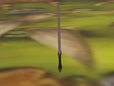 medieval style sword 3D model