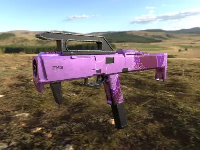 FMG - Submachine Gun Low-poly 3D model