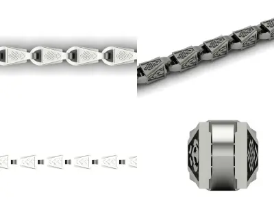 Bracelet ak4 3D print model 3D print model