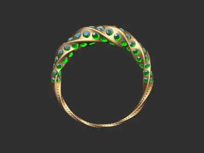 twist ring Free 3D model