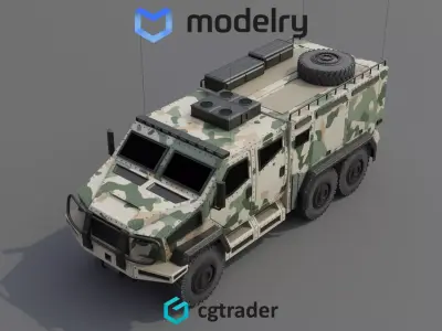 Search Rescue Vehicle 3D model