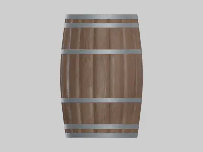 Heavy Toasted Firkin Barrel 3D model