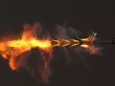 Hells Keeper Sword Low-poly 3D model