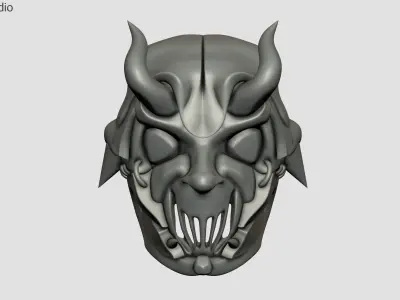 ONI MASK CYBORG 3D print model