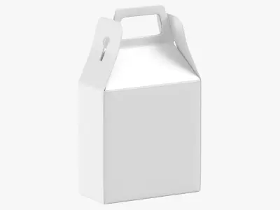 Paper Box 02 White 3D model