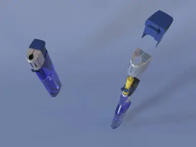 Lighter Detailed Low Poly and PBR Low-poly 3D model