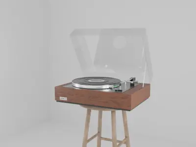 Record Player - Lenco B55 1972 3D model